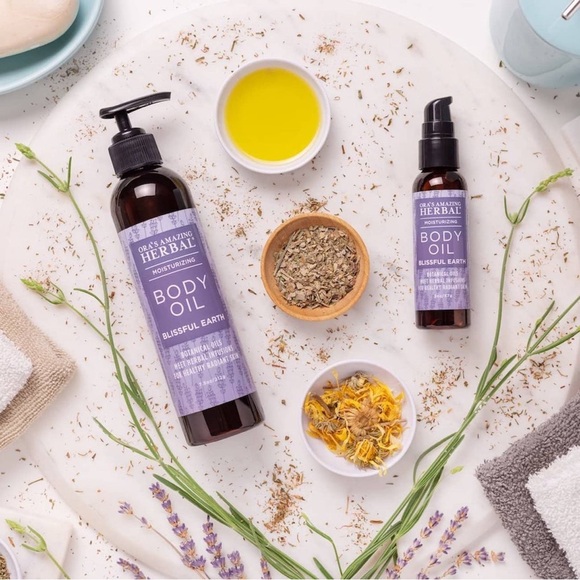 New Ora's Amazing Herbal Moisturizing Body Oil Blissful Earth 2oz!!🔥🔥🔥 - Picture 4 of 14